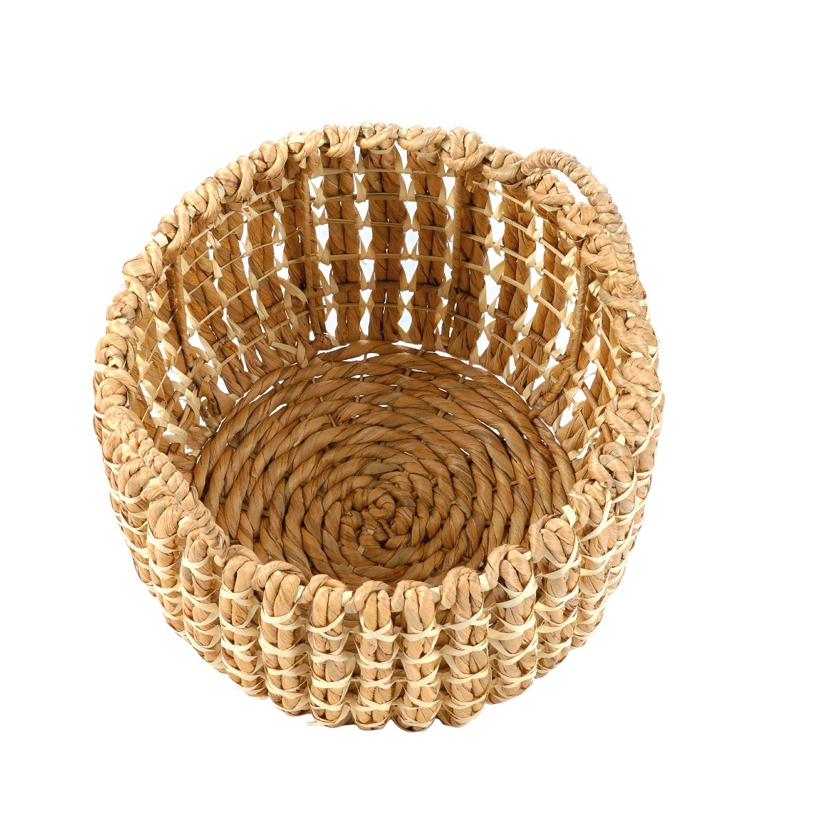 Set de 2 cestos de fibra natural
