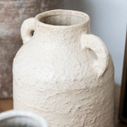 Jarrón de cerámica beige Sicily