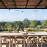 Jarrón decorativo blanco de cemento