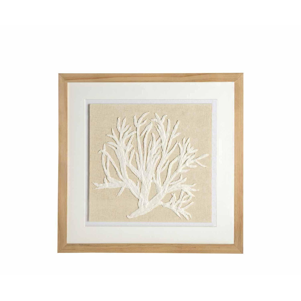 Cuadro abstracto Coral 40x40 cm