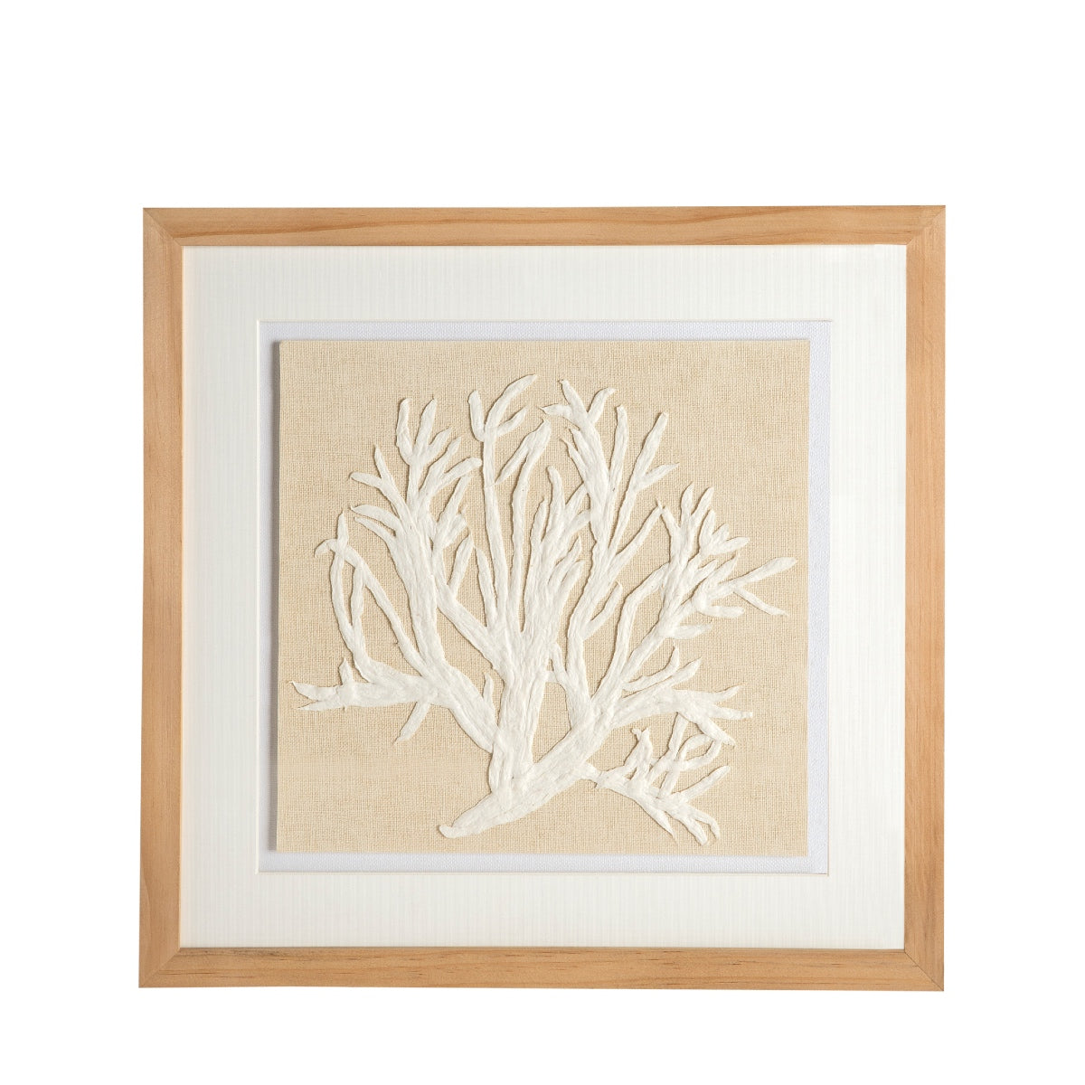 Cuadro abstracto Coral 40x40 cm