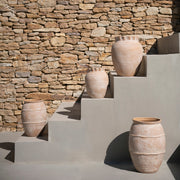 Jarrón de cerámica beige Binibeca