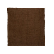Cojín de algodón marrón Waffle 50x50