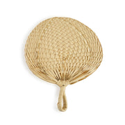 Figura decorativa abanico de fibra natural