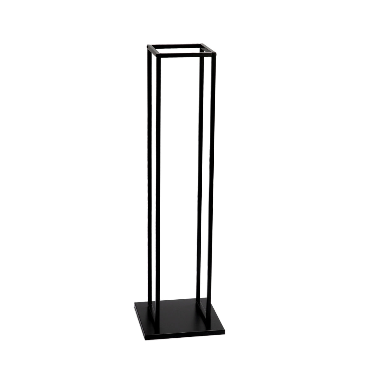 Leñera de metal negra industrial 115cm