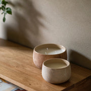 Vela de cerámica marrón