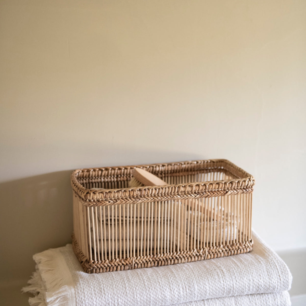 Cesta multiusos de ratán