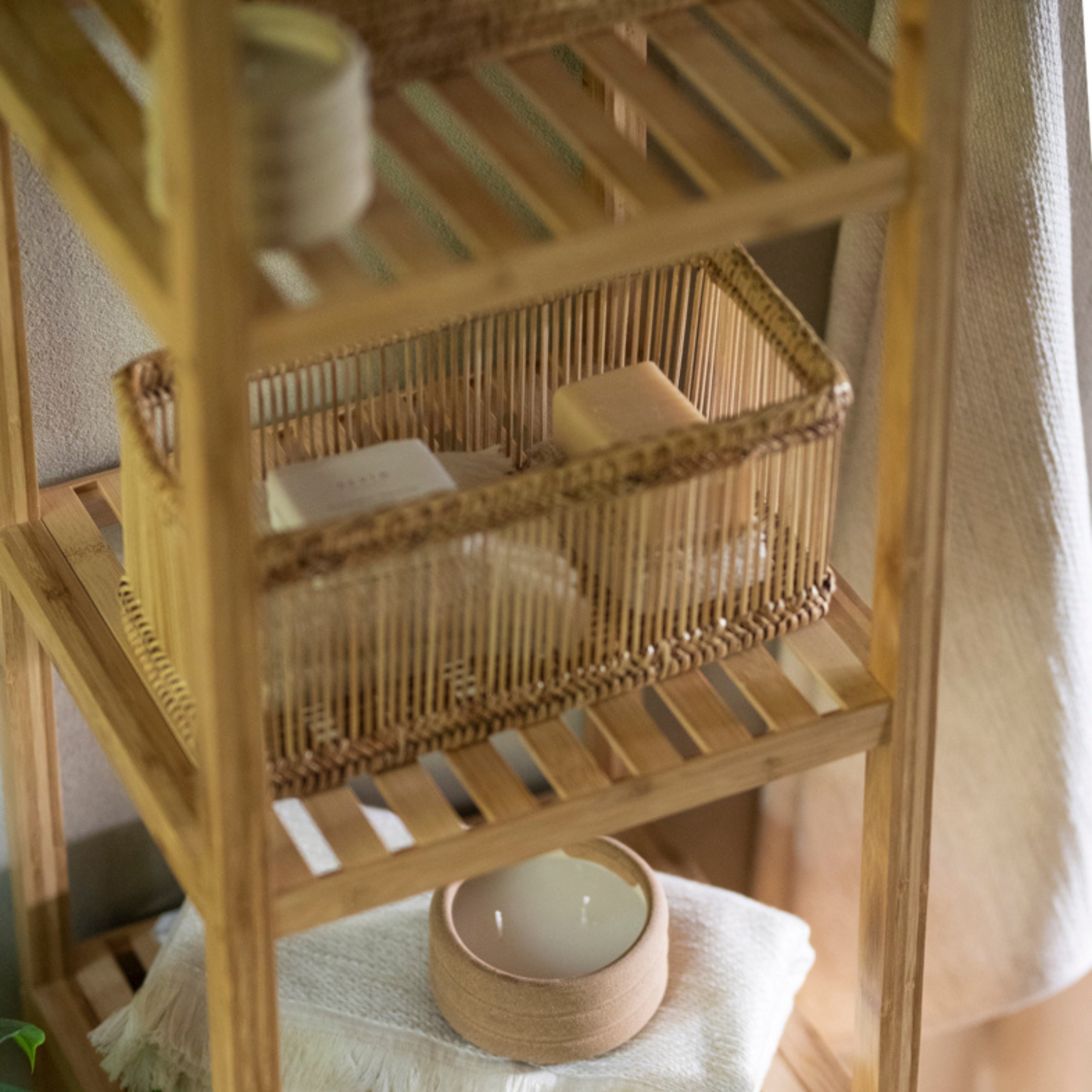 Cesta multiusos de ratán
