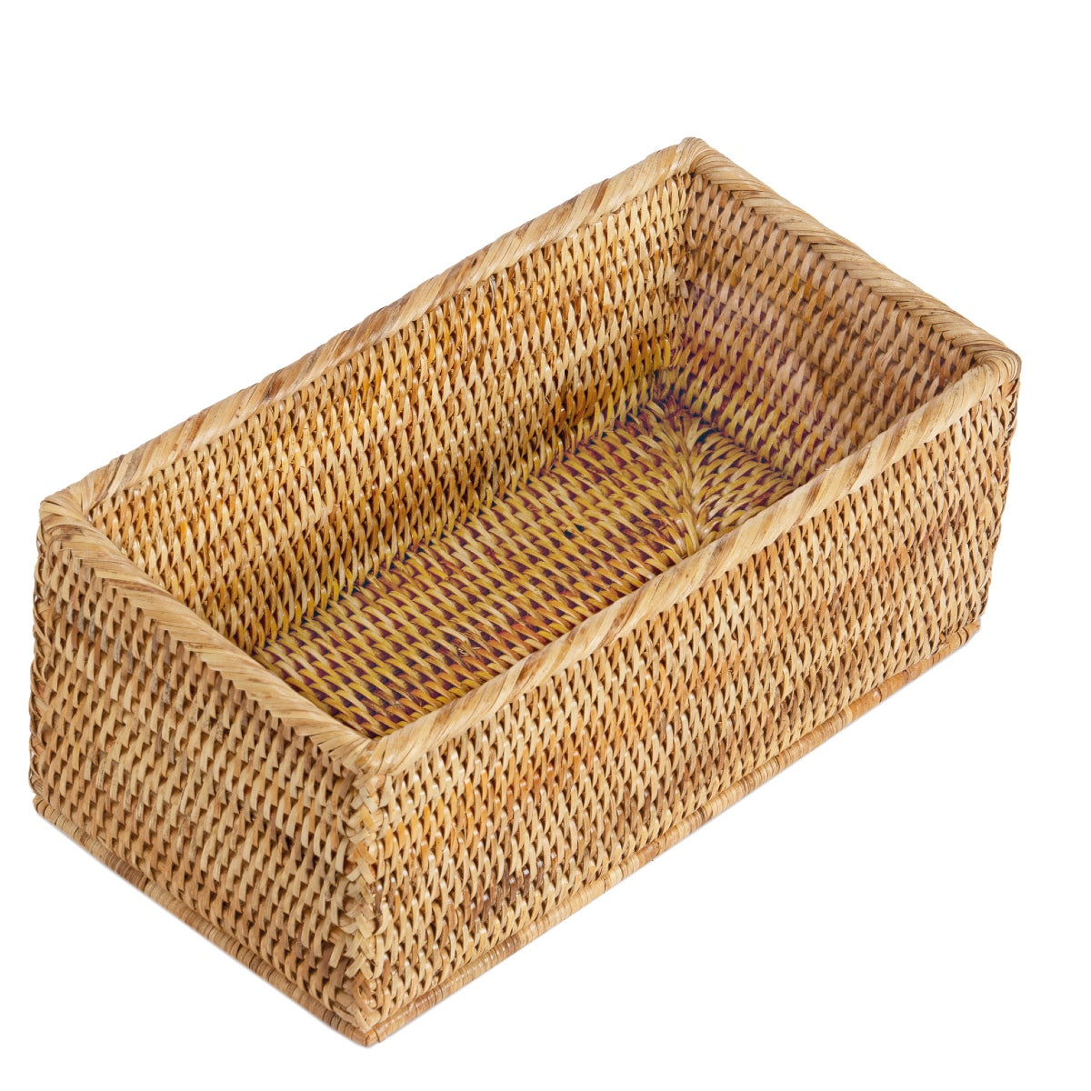 Cesta multiusos para organización de ratán