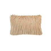Cojín decorativo de pelo beige 40x60
