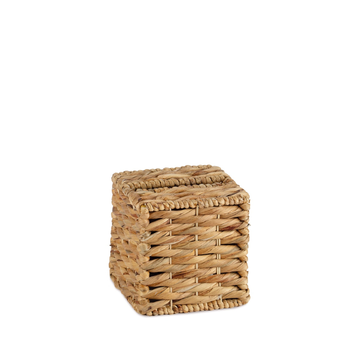 Portapañuelos de fibra natural cuadrado
