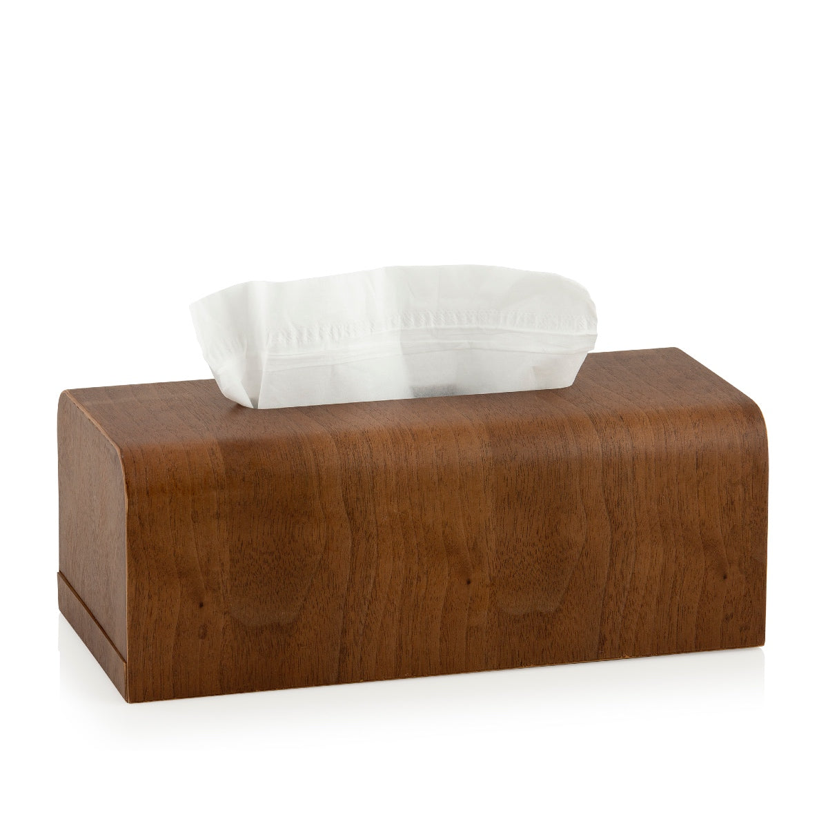 Caja para pañuelos de madera marrón