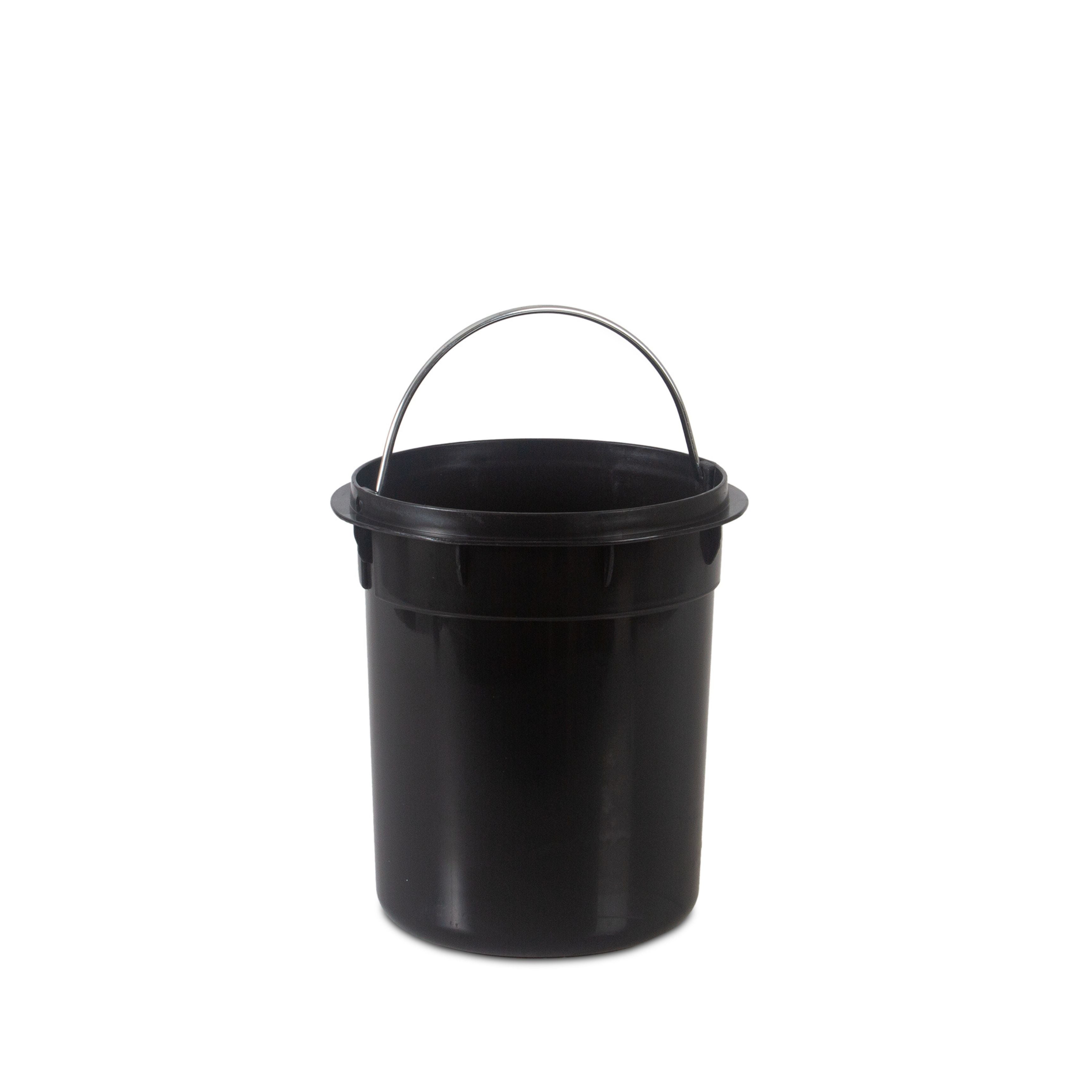 Papelera baño metal blanco