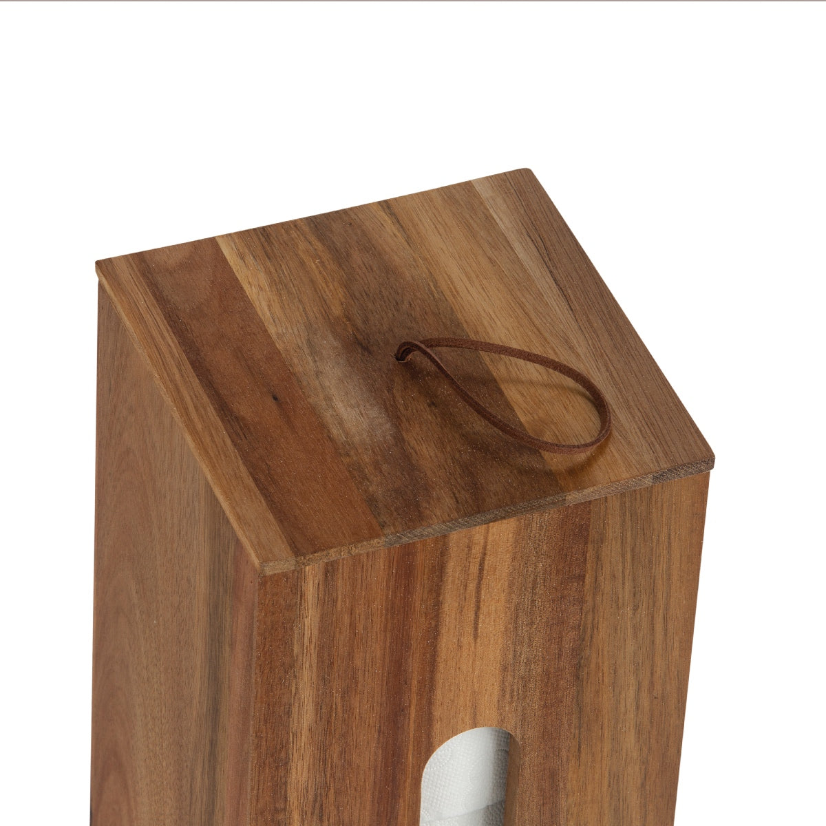 Portarrollos para recambios de papel WC de madera