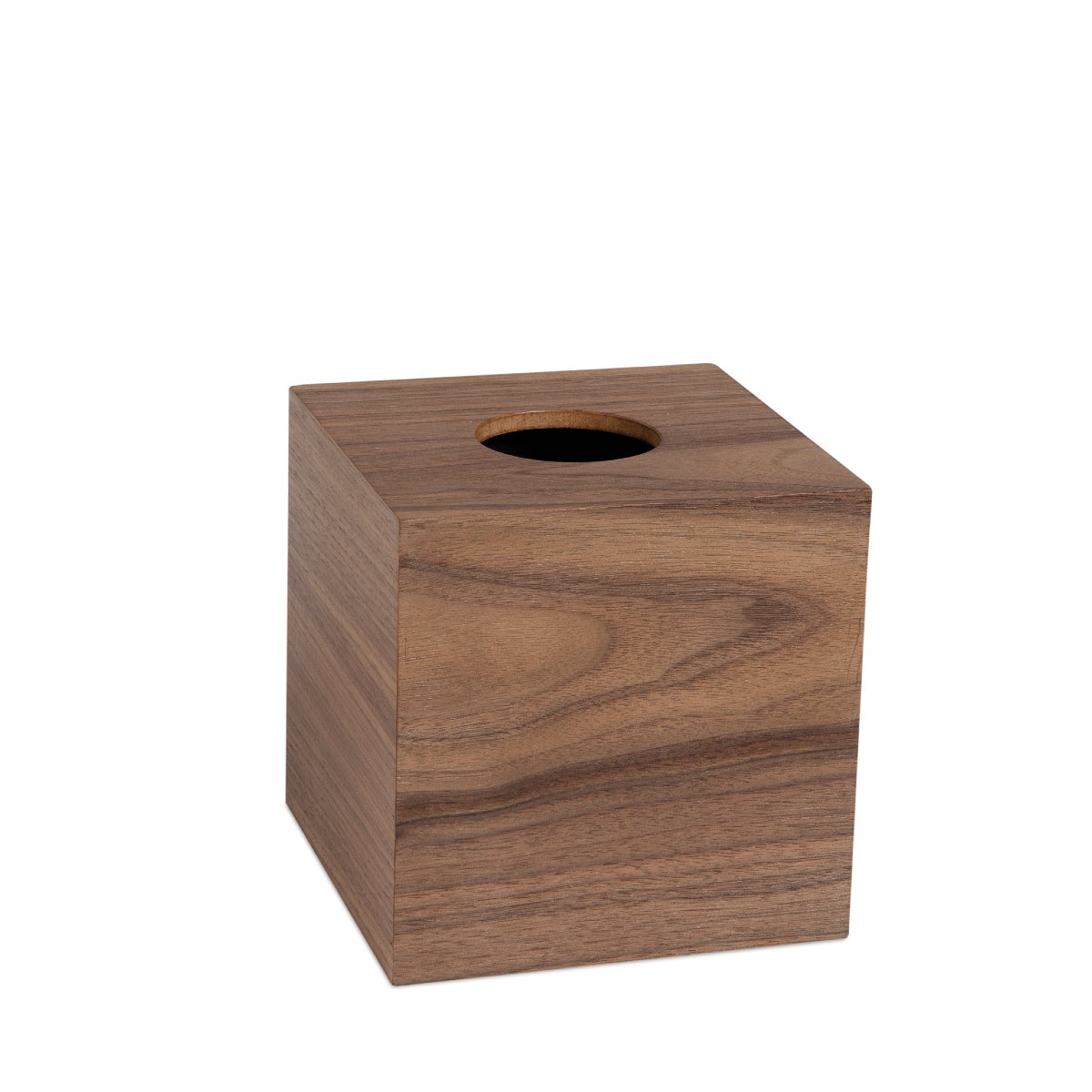 Caja de pañuelos de nogal