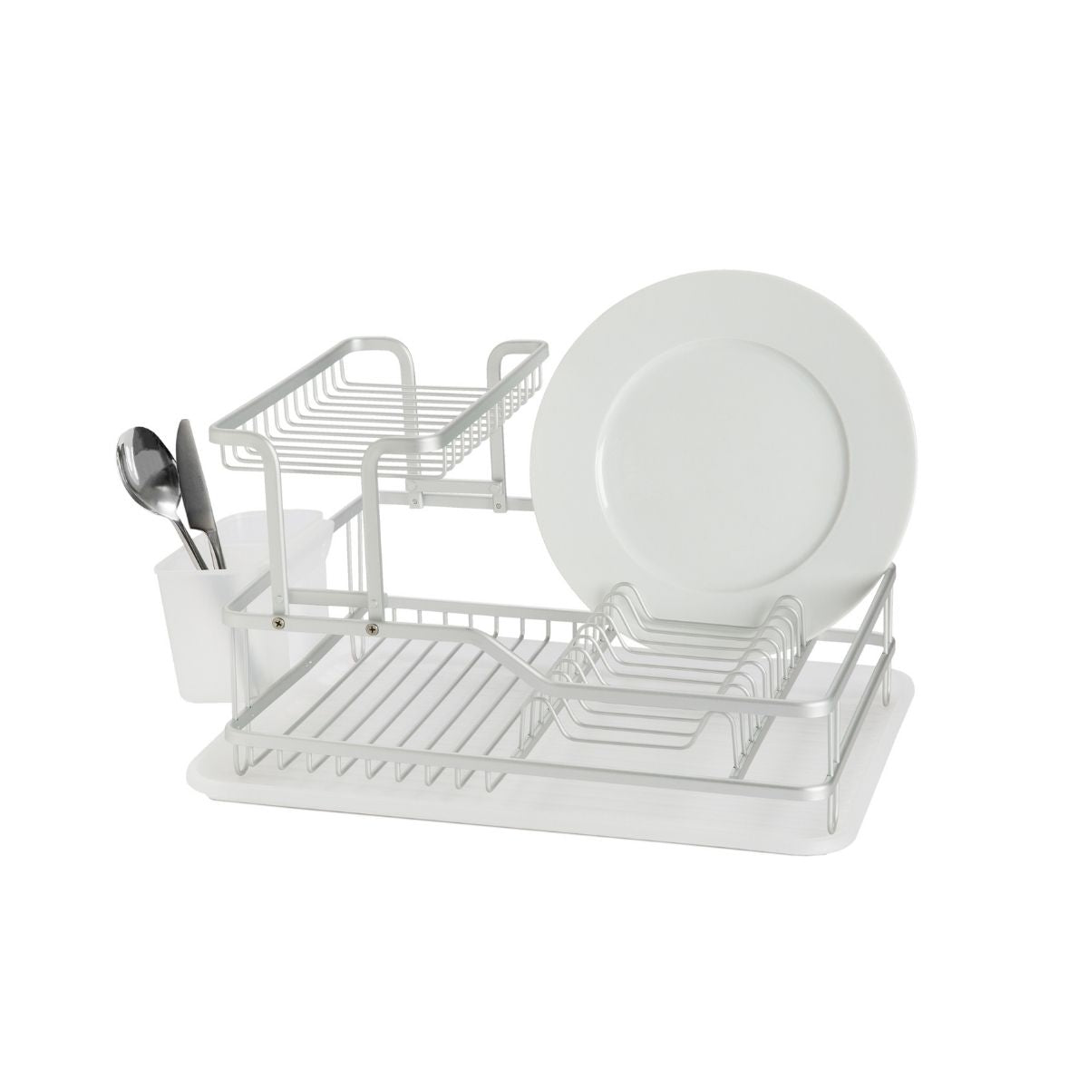 Escurreplatos de cocina de metal doble