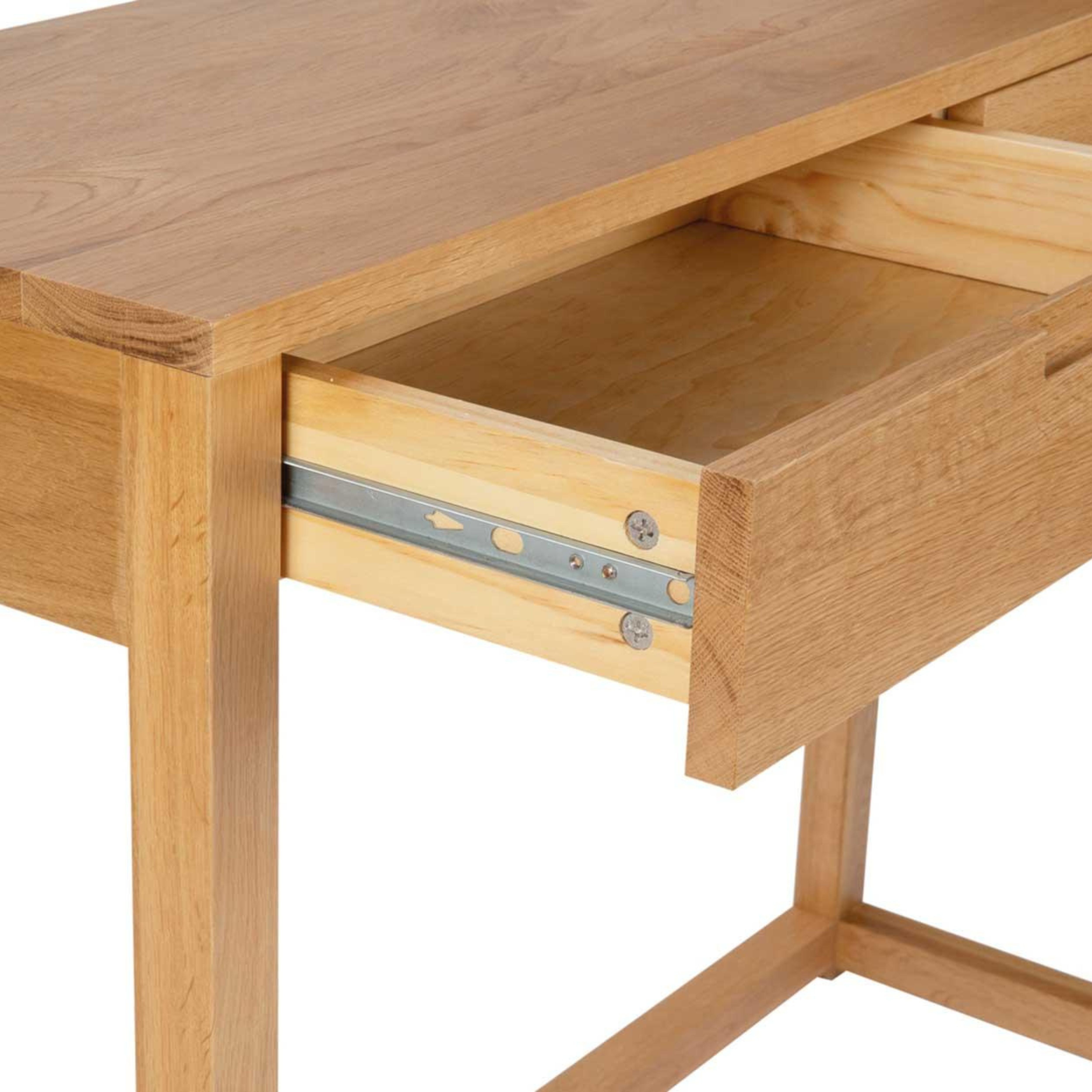 Oak wood console table