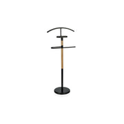 Black wooden valet stand