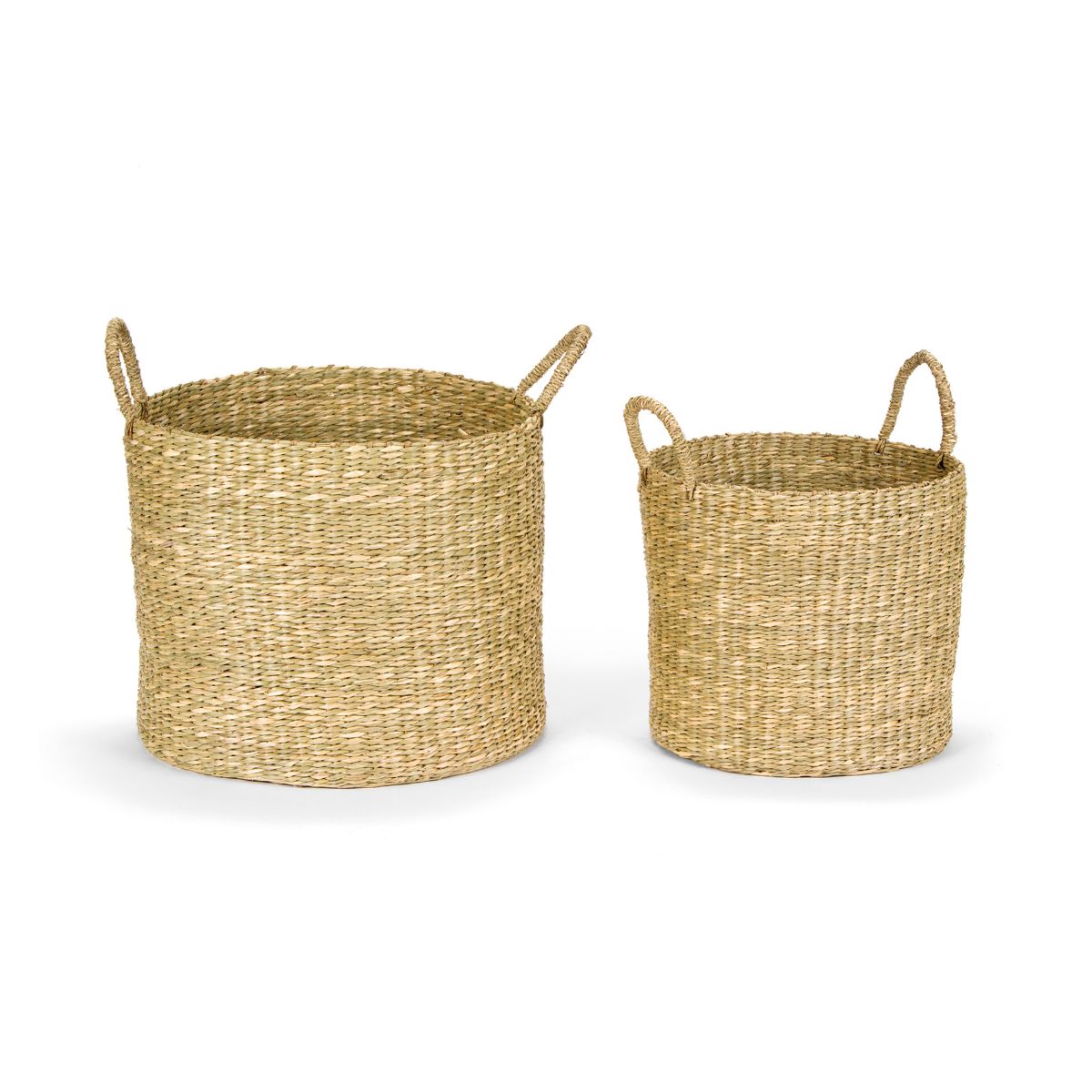 Set de 2 cestas de organización de fibra natural