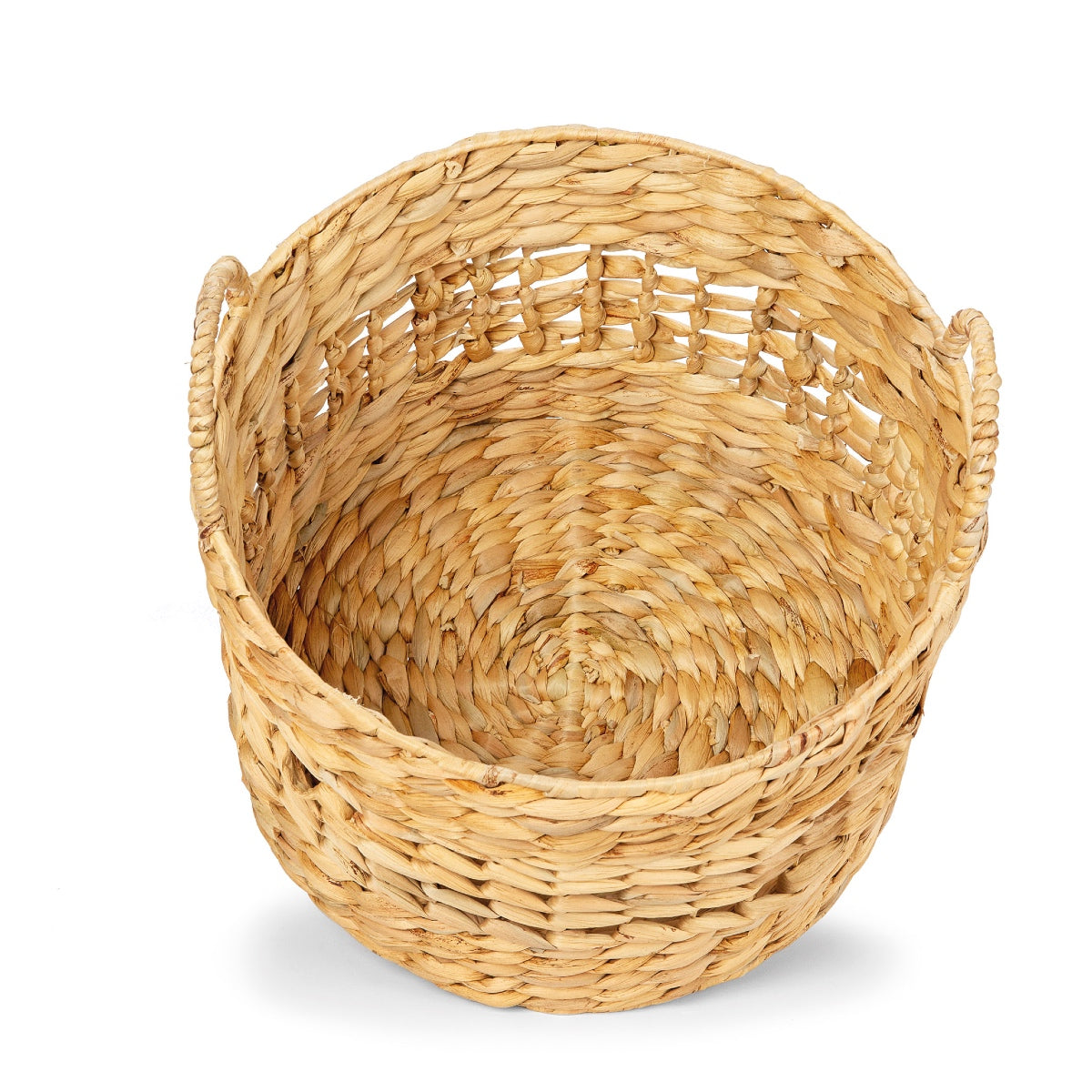 Set of 3 woven natural fiber baskets