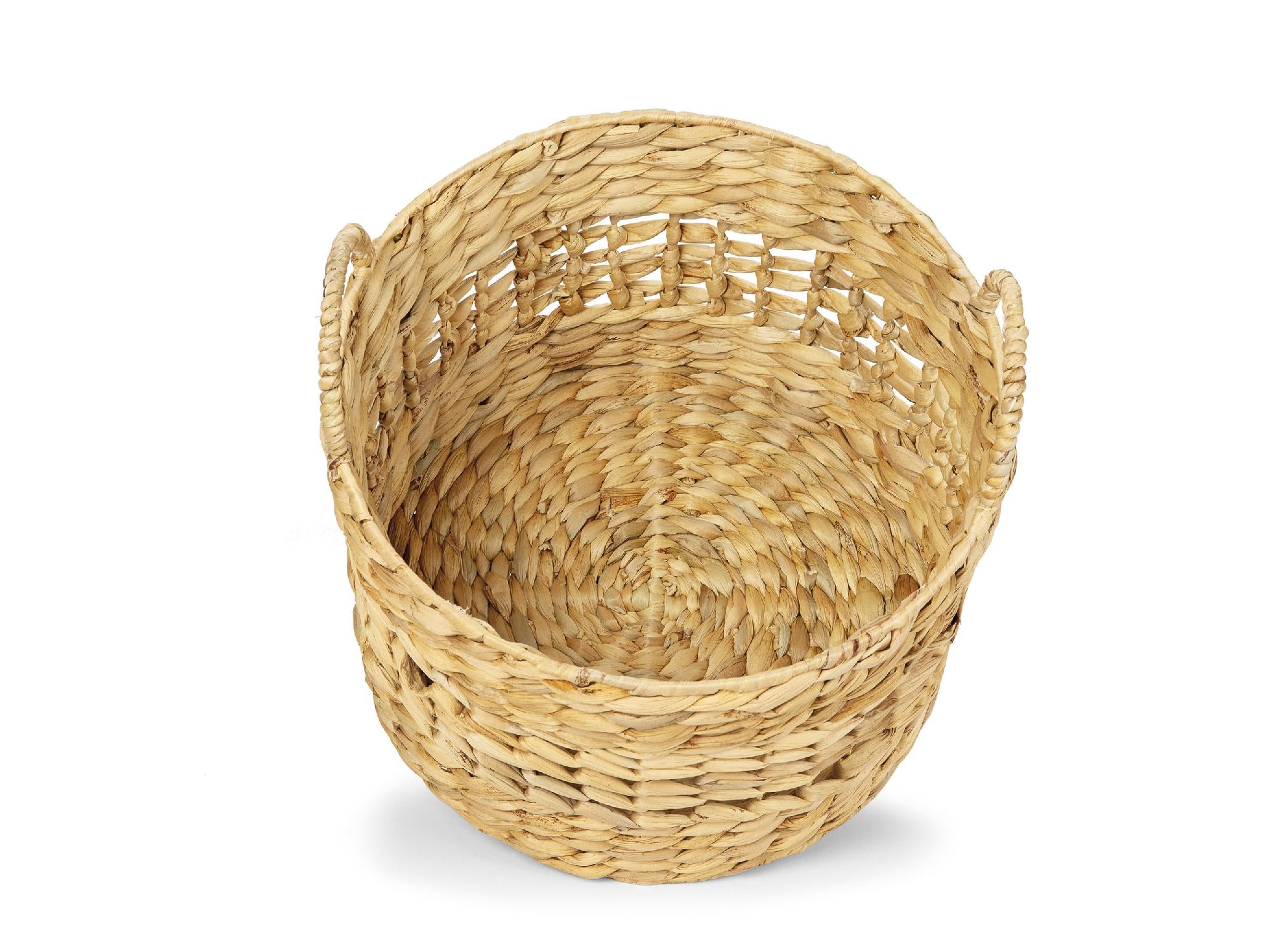 Set of 3 woven natural fiber baskets