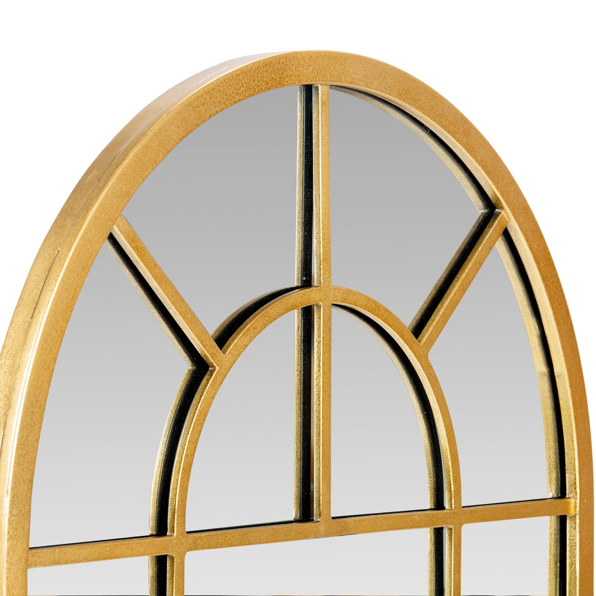 Vintage gold metal window mirror