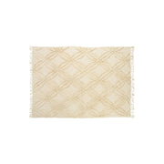 Manta beige para cama de algodón 130x170 cm