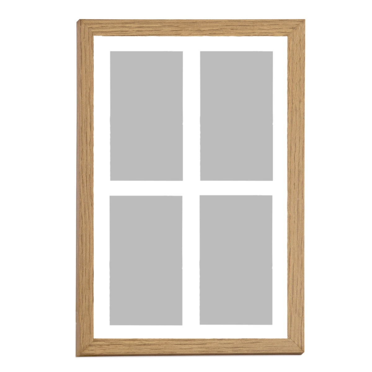 Wooden multi-photo frame for 4 photos