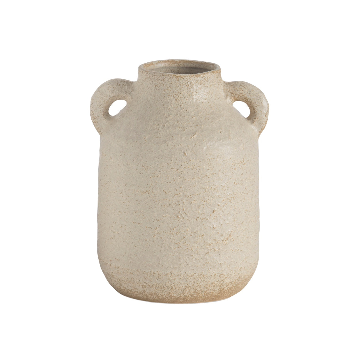 Jarrón de cerámica beige Sicily
