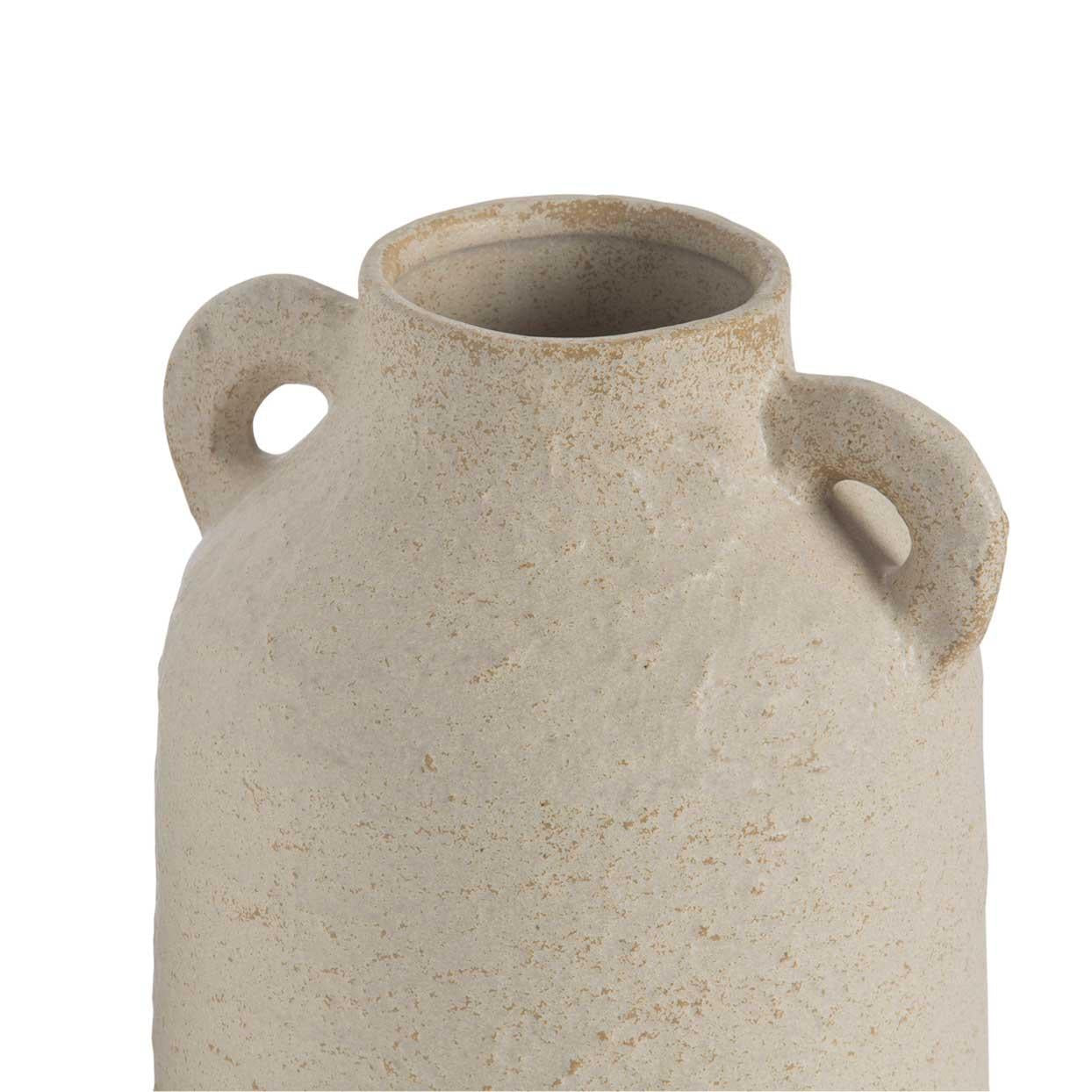 Jarrón de cerámica beige Sicily