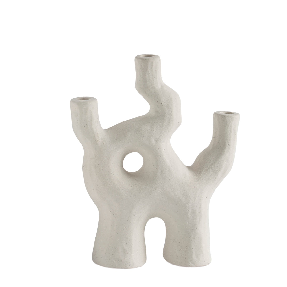 Candelabro decorativo de cerámica