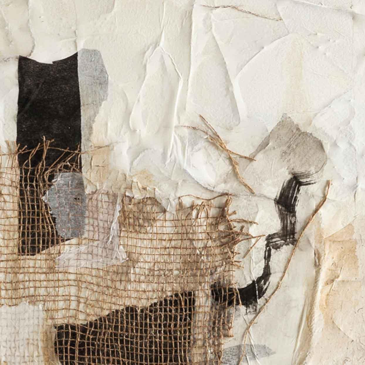 Abstract collage painting Caicos