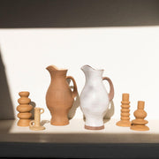 White ceramic jug style vase 