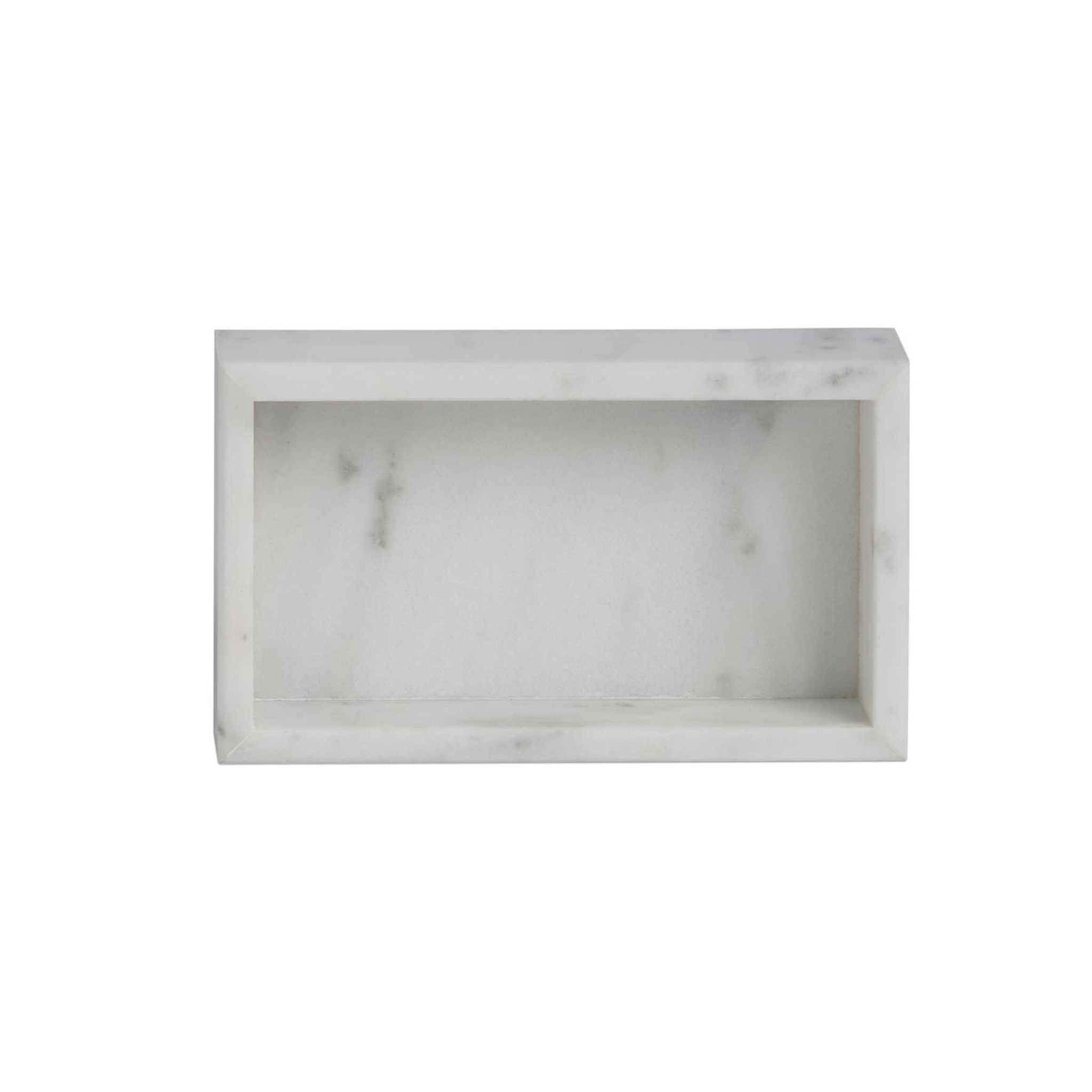 Classic style white marble jewelry box