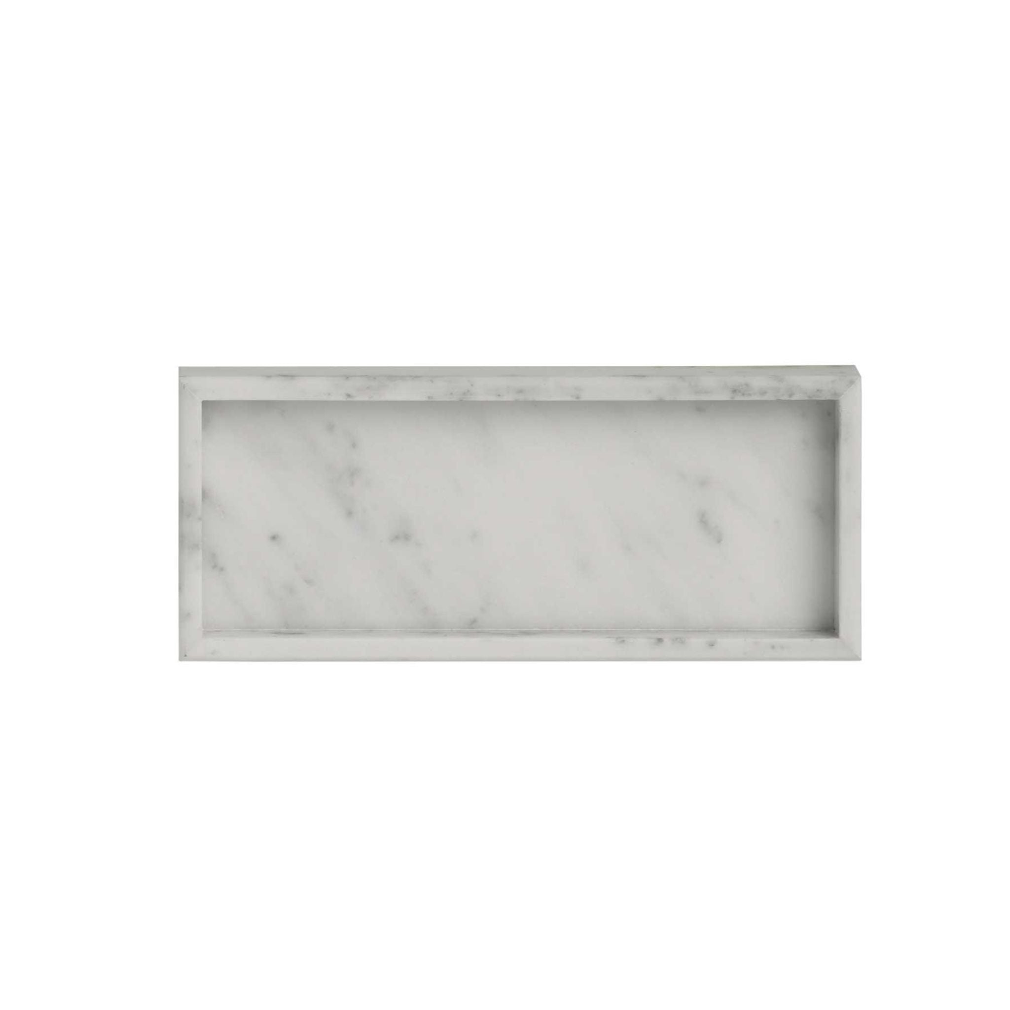 Rectangular decorative marble tray
