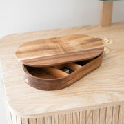 Joyero de madera de acacia