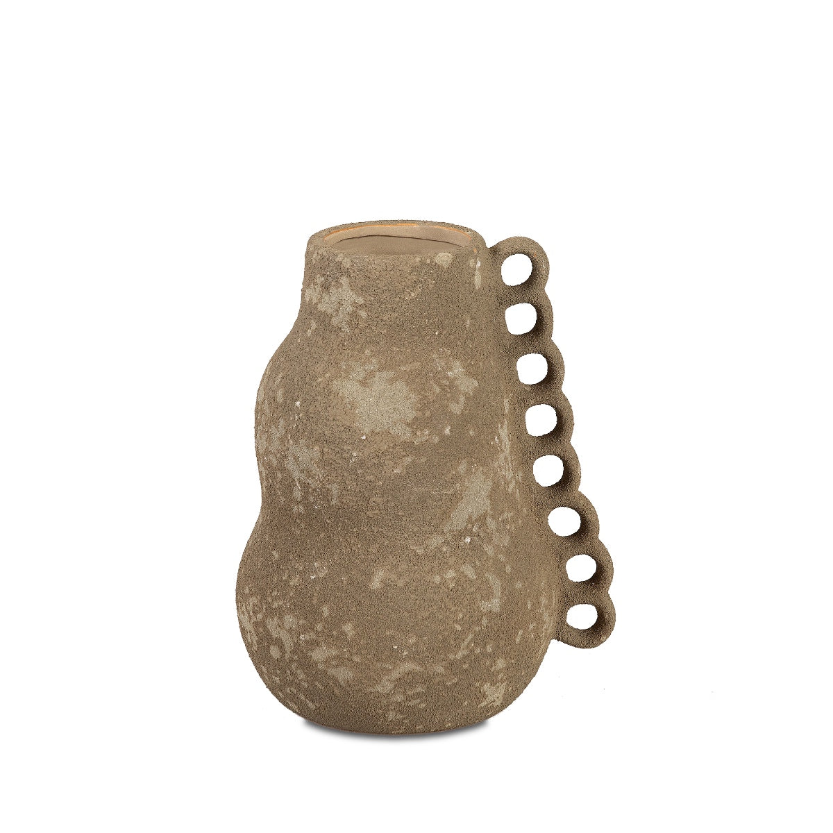 Jarrón decorativo de cerámica Atacama marrón 23 cm