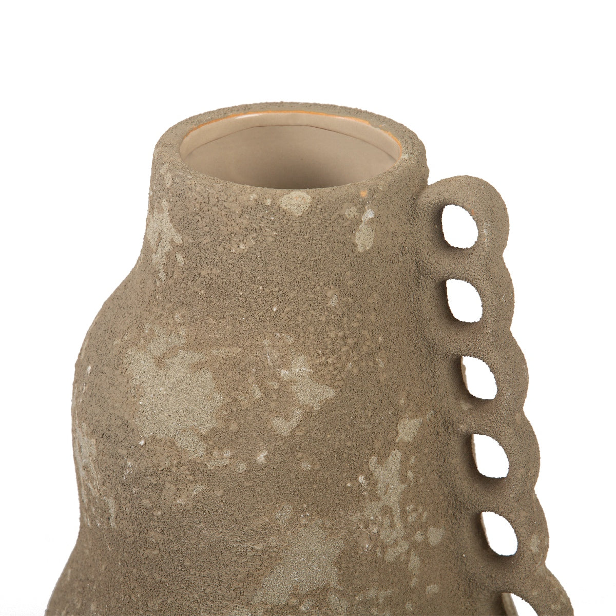 Jarrón decorativo de cerámica Atacama marrón 23 cm