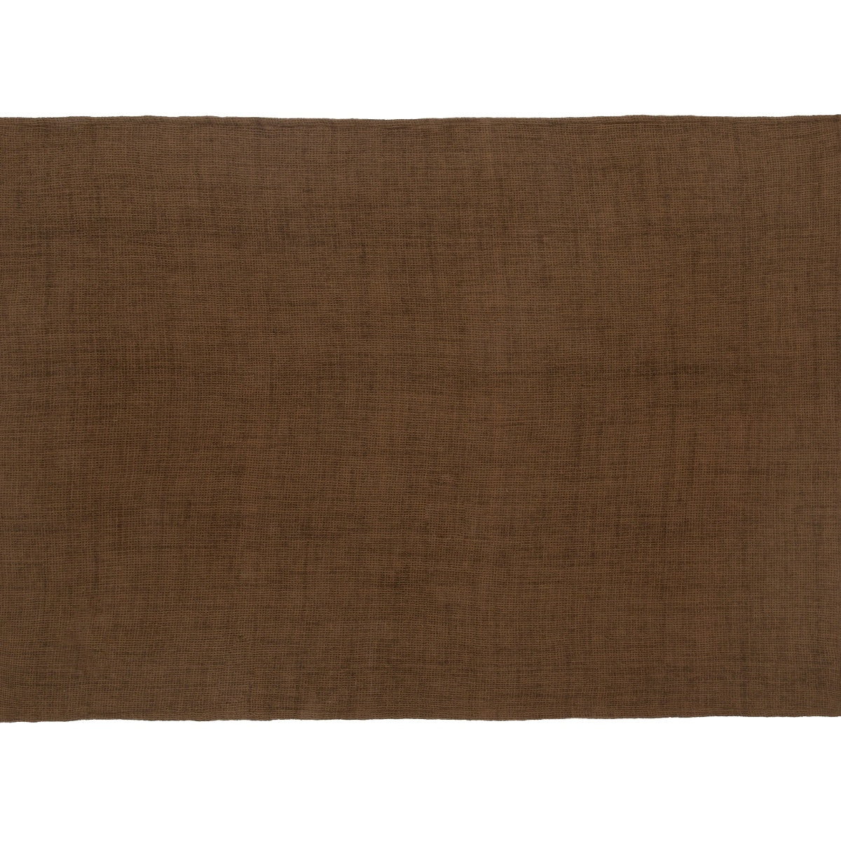 Manta de algodón marrón Waffle 130x170