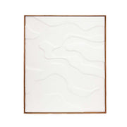 Cuadro abstracto minimalista blanco