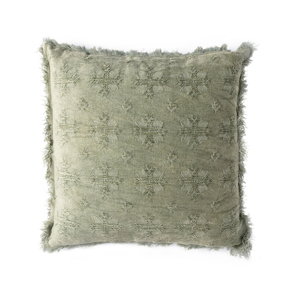 Cojín de algodón verde moderno 45x45