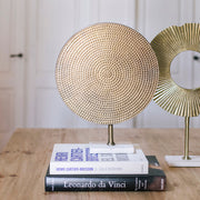 Decorative figure made of gold metal, 38 cm