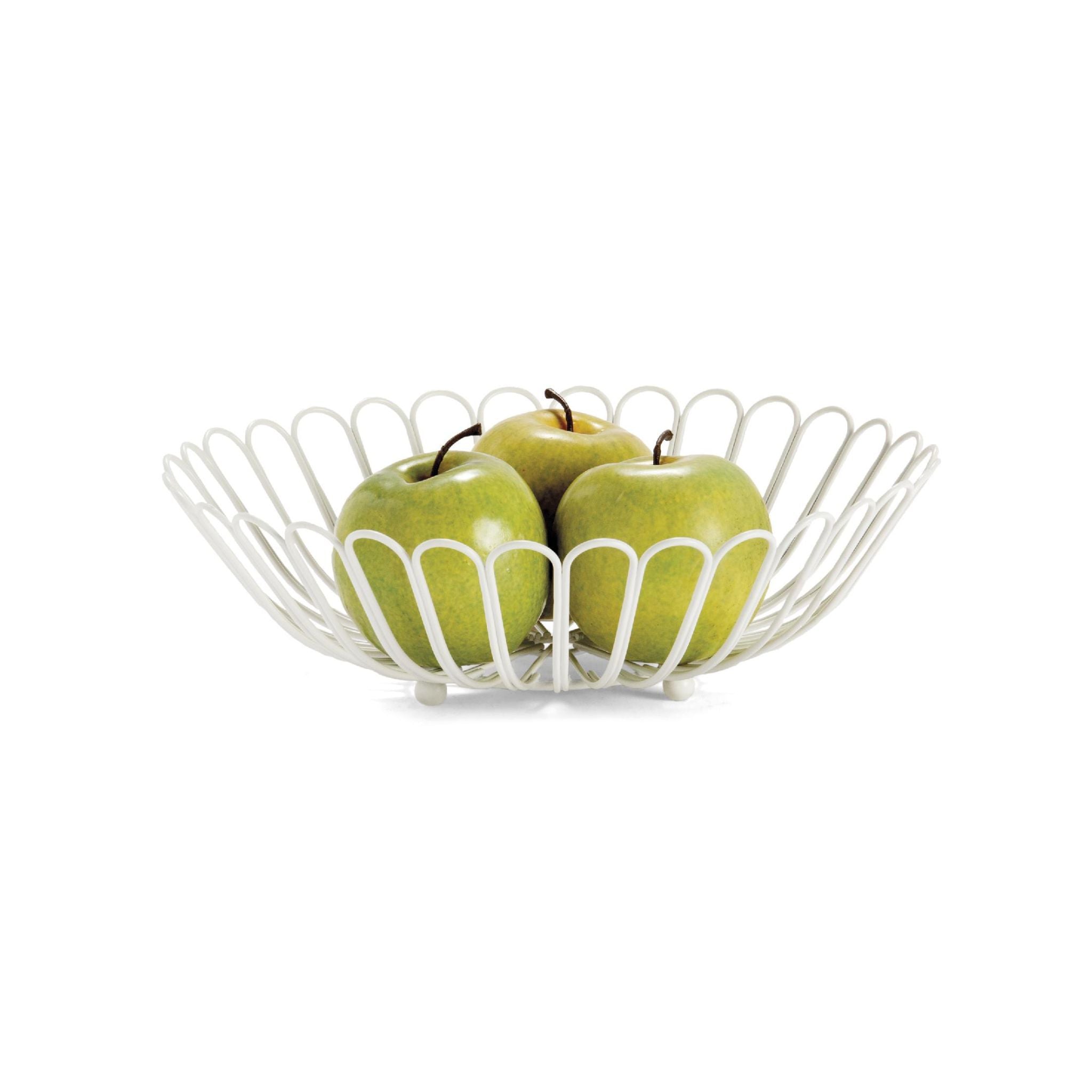 White metal fruit centerpiece