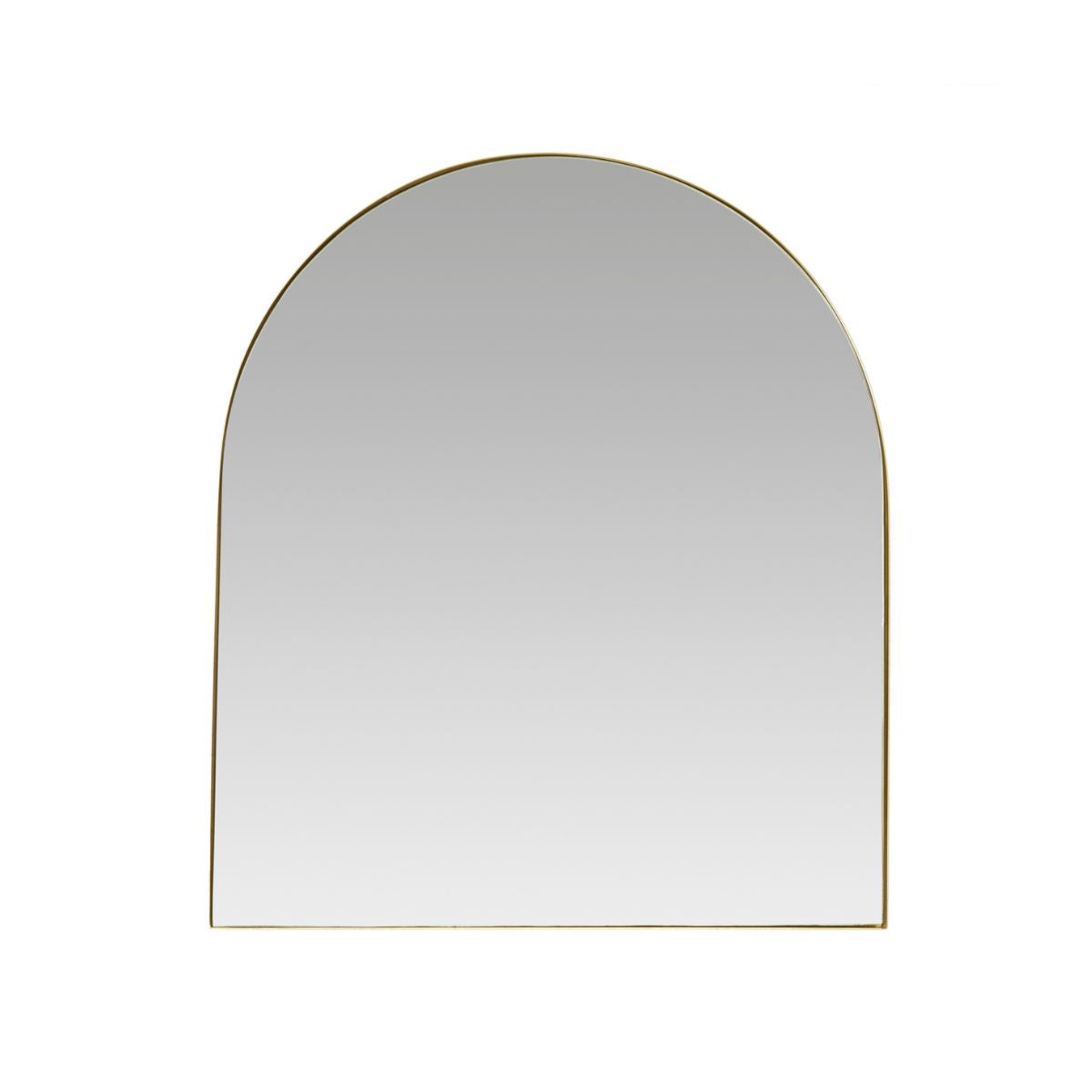 Espejo de diseño dorado de metal