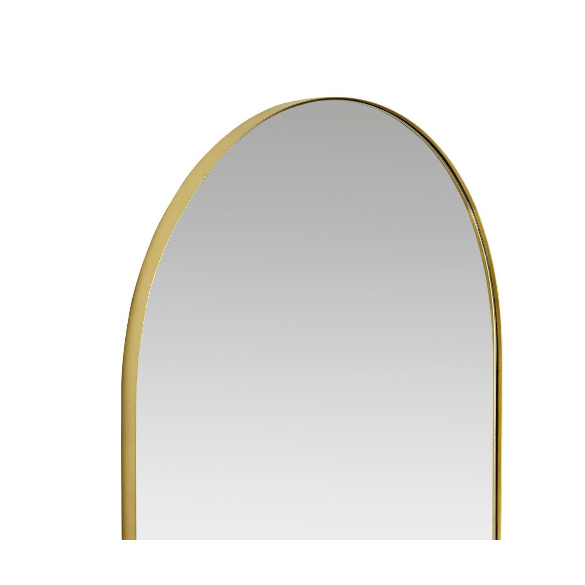 Espejo de diseño dorado de metal