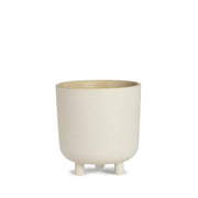 White ceramic tabletop pot 23cm