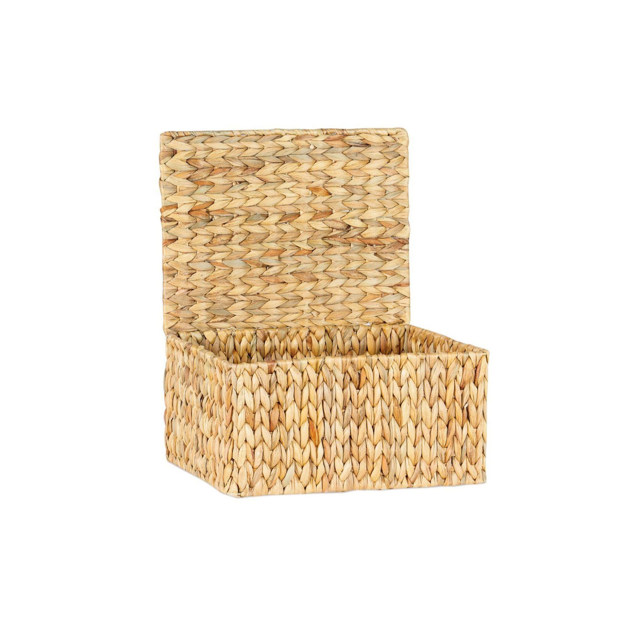 Set de 3 cajas de fibra natural trenzada