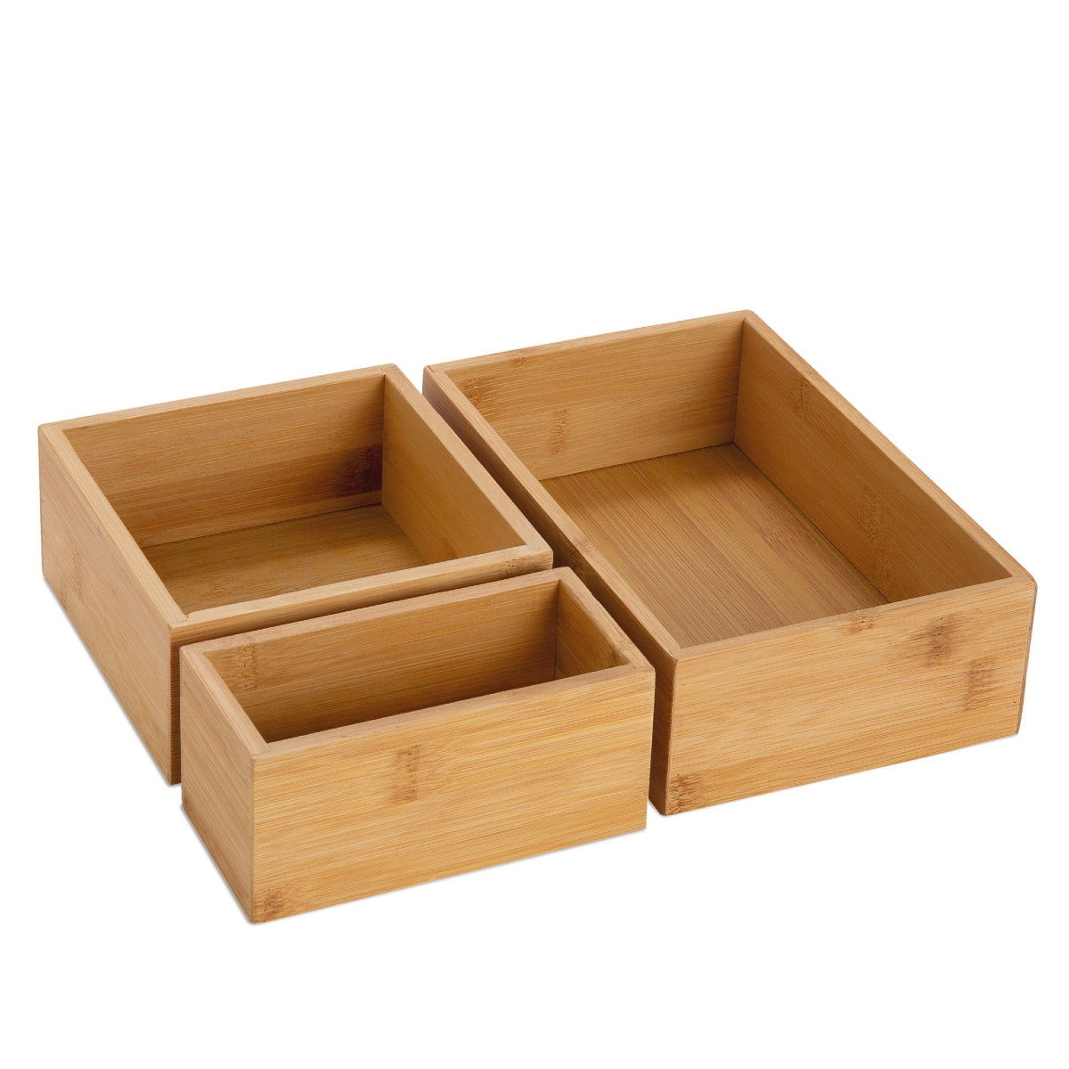 Cajas organizadoras de bambú