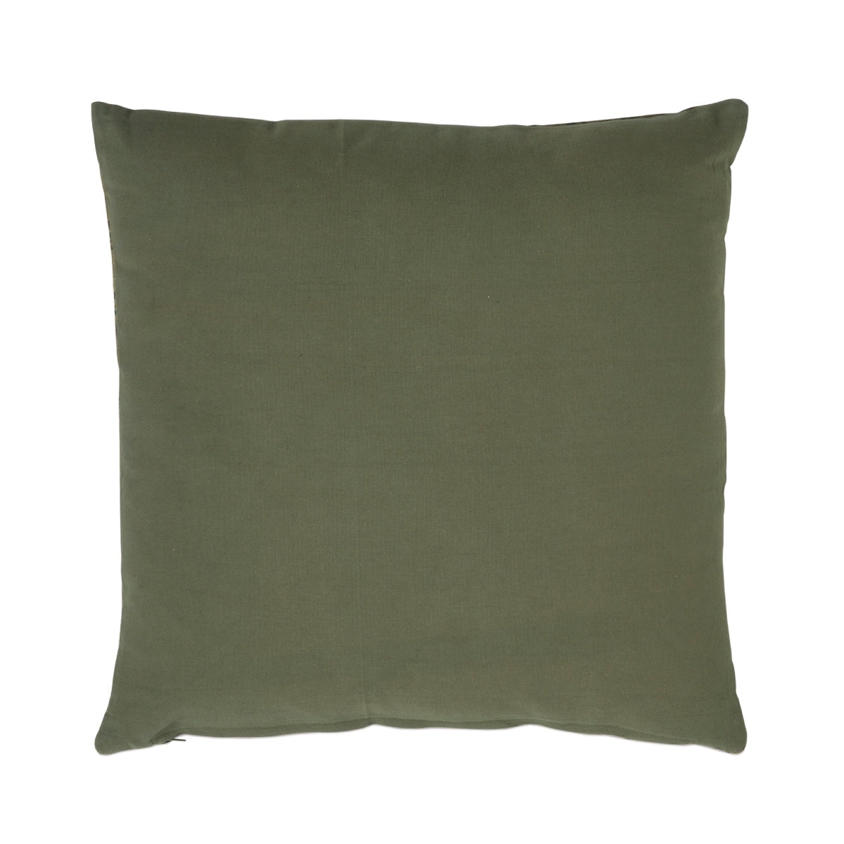 Cojín verde de algodón para sofá