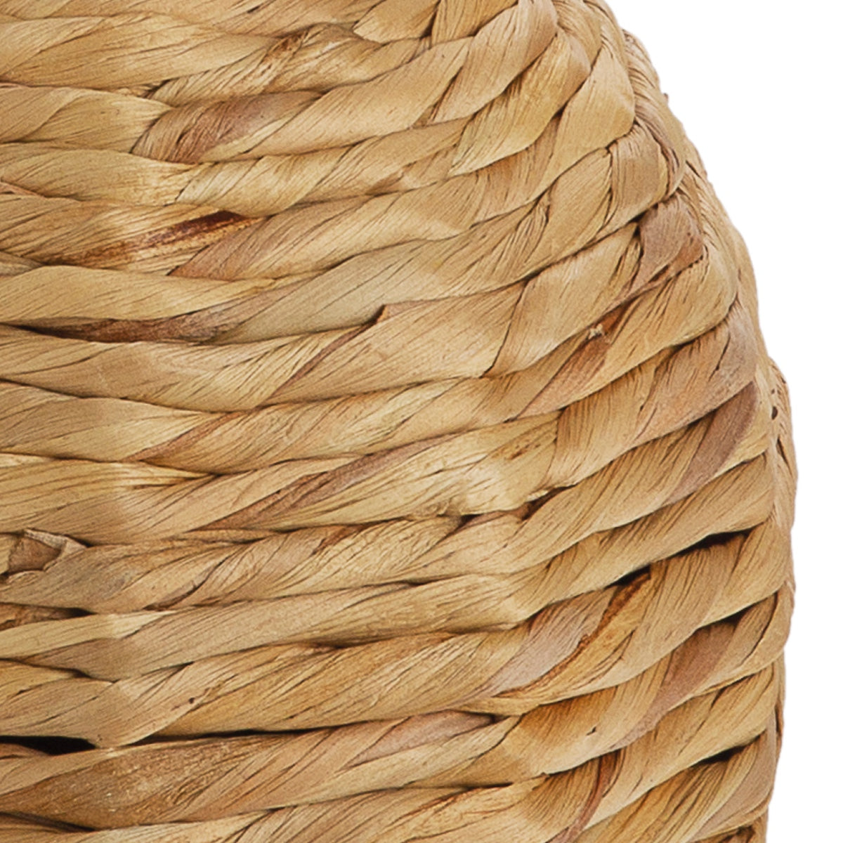Decorative vase made of natural fiber